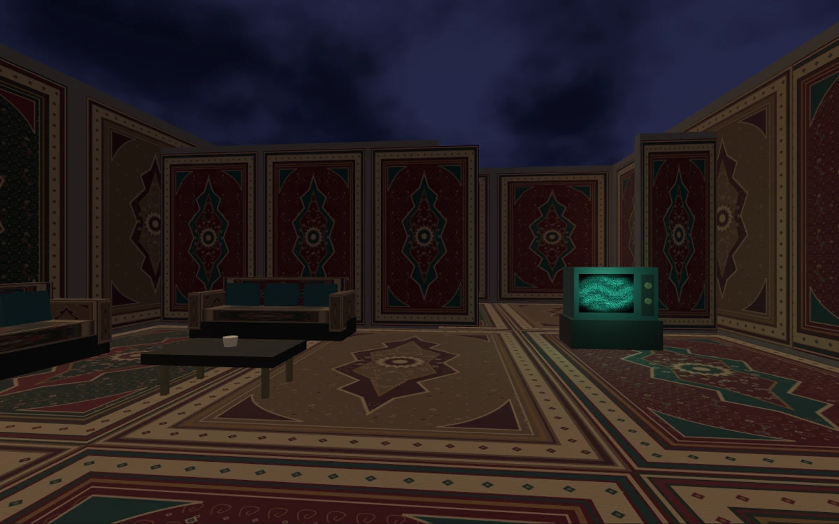 Carpet Room — preview of the virtual environment