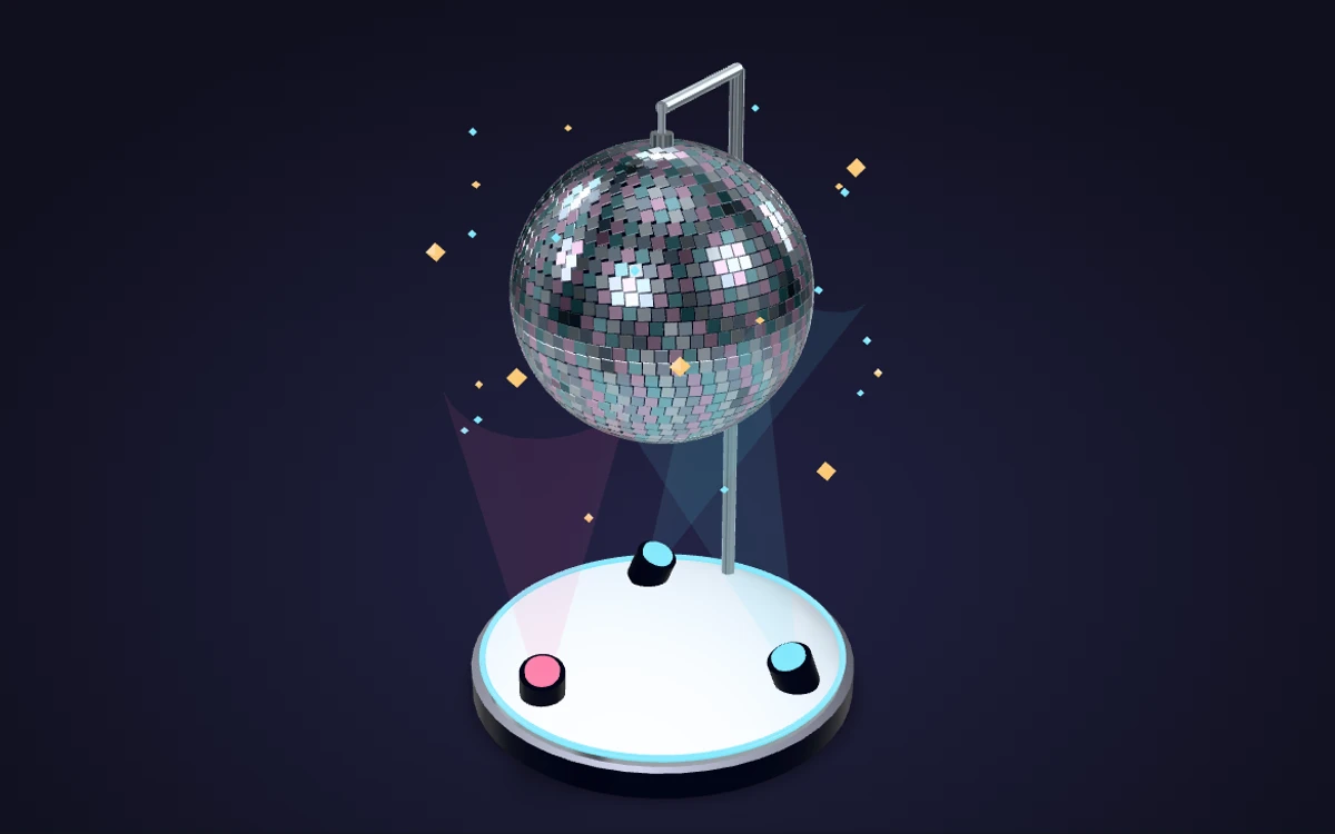 Bola de discoteca · 3D AR