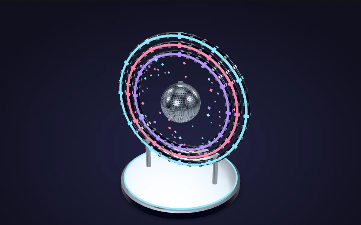 Portal disco · 3D AR