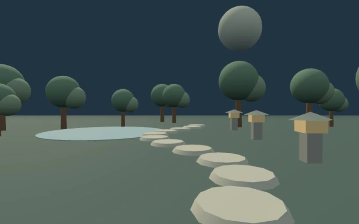 Moon Garden — preview of the virtual environment