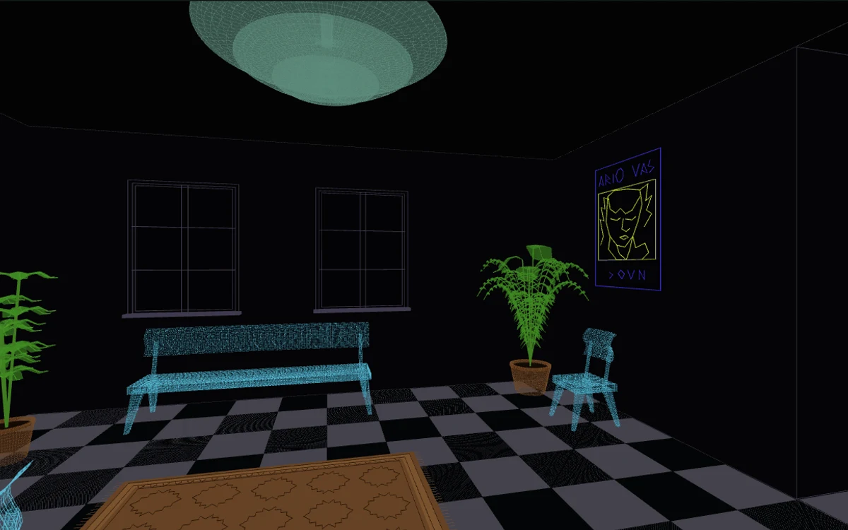 Retro Room — preview of the virtual environment