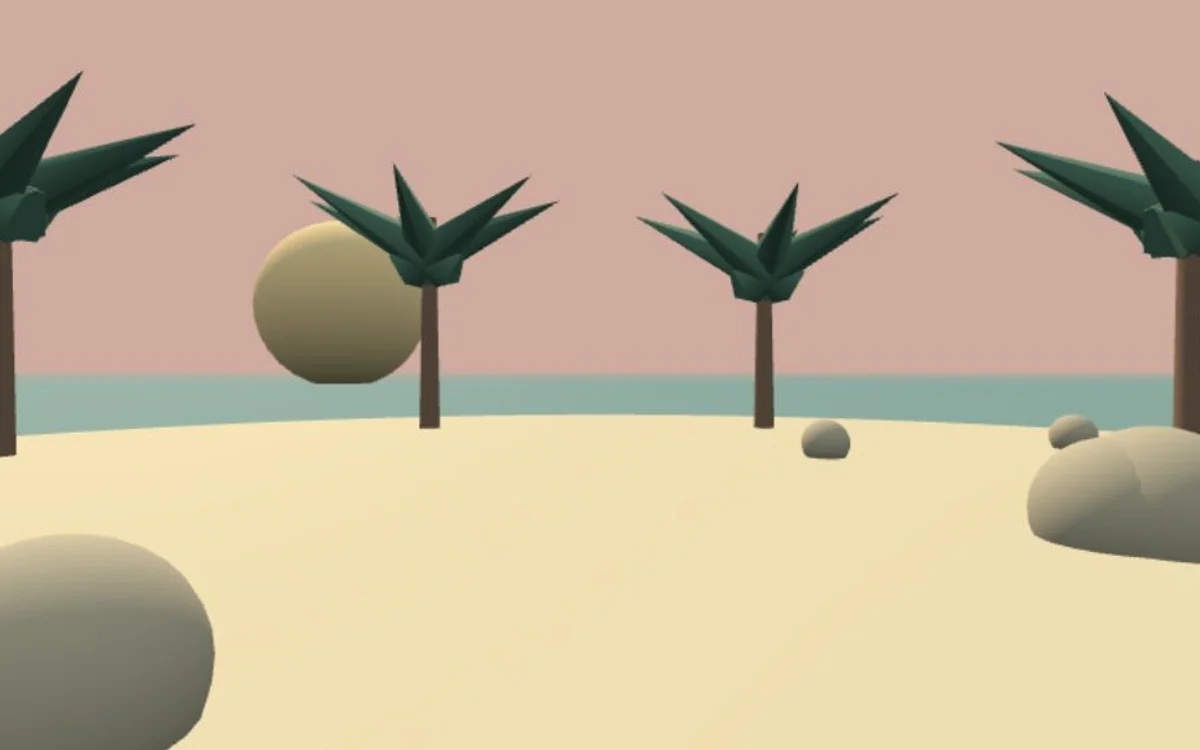 Sunset Island — preview of the virtual environment